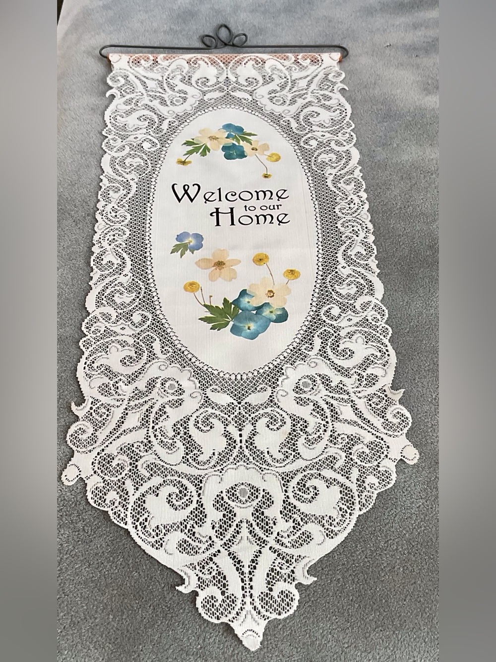 Heritage Lace “Welcome to Our Home”Wall Hanging
